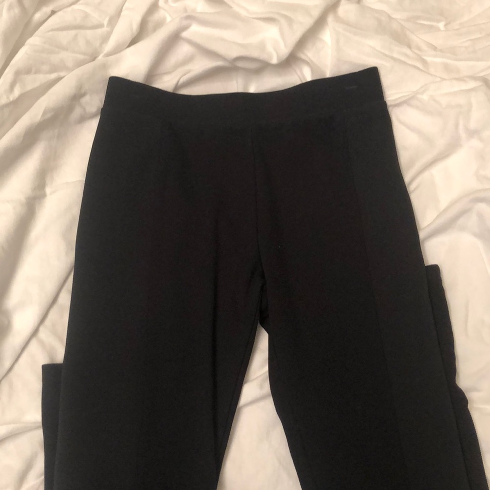 Ponte Legging With Ribbed Detail | S